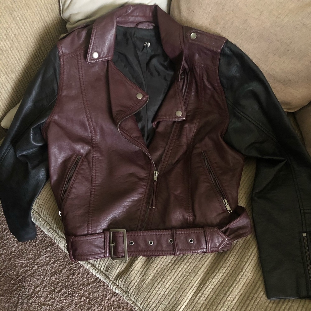 Woman’s H&M faux leather jacket